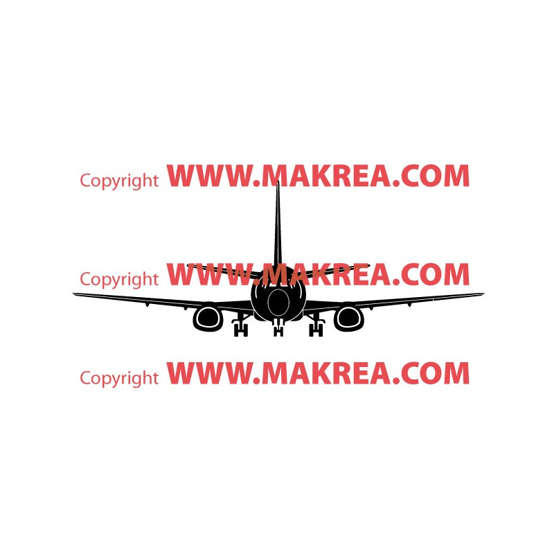 Sticker Avion passager - Sticker A moi Etiquette & Autocollant